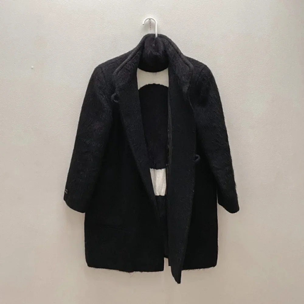 Vintage - London Fog Fuzzy Wool Peacoat